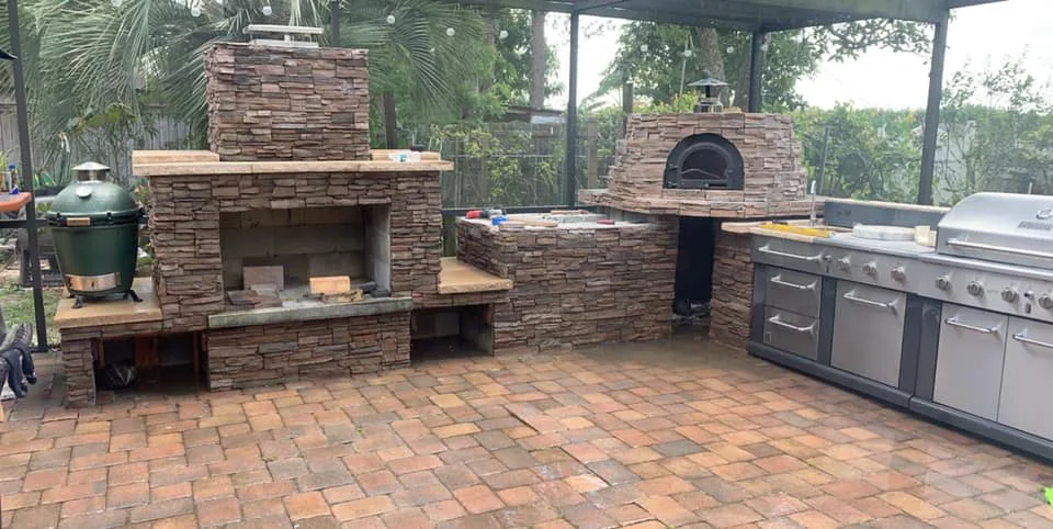 Luxury outdoor kitchen