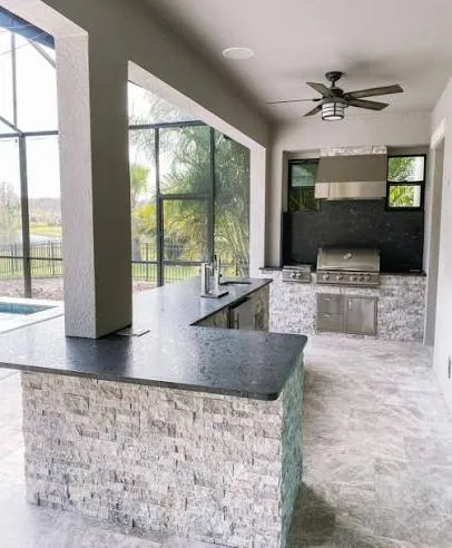 Mid-range outdoor kitchen