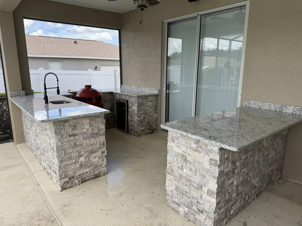 Simple outdoor kitchen