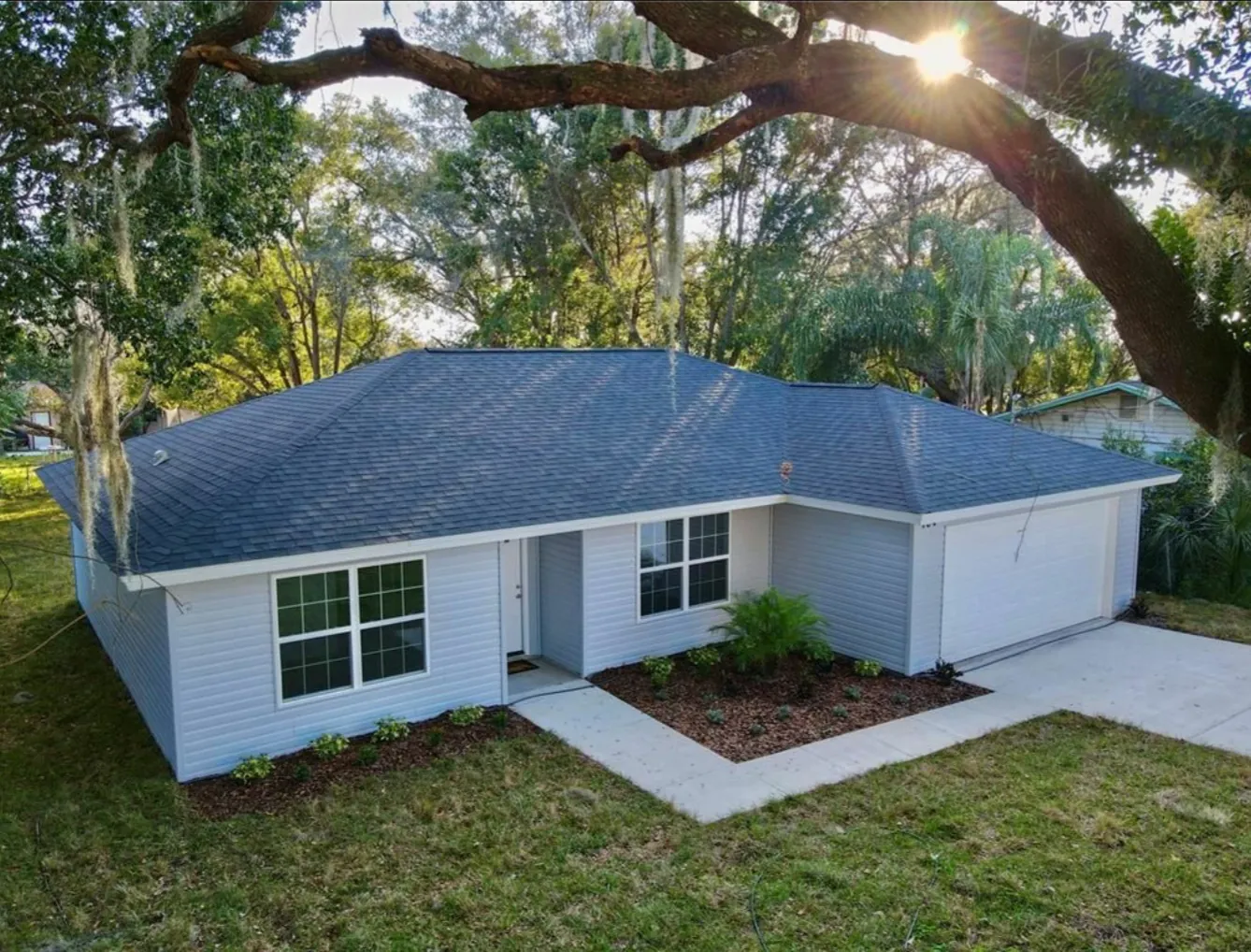 Single-story starter home exterior