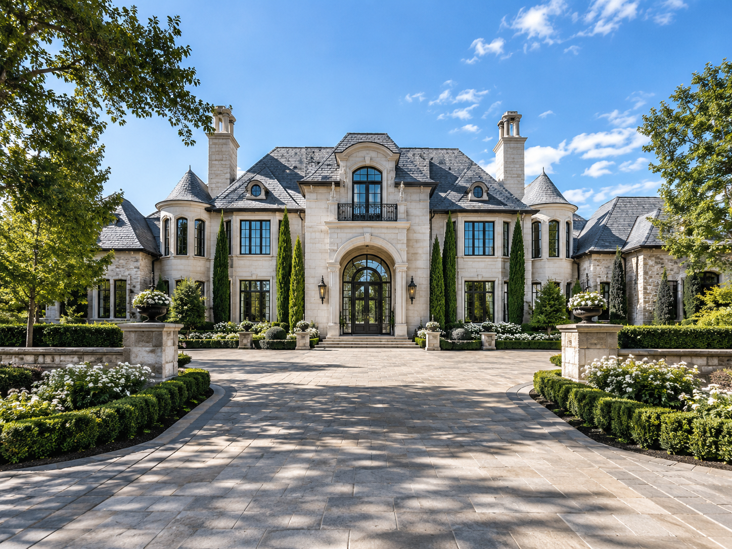 Luxury custom home exterior